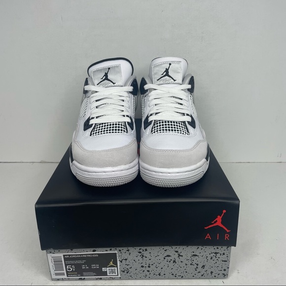 Nike Air Jordan 4 Retro GS “Military Black” NEW 2022 - Picture 2 of 4